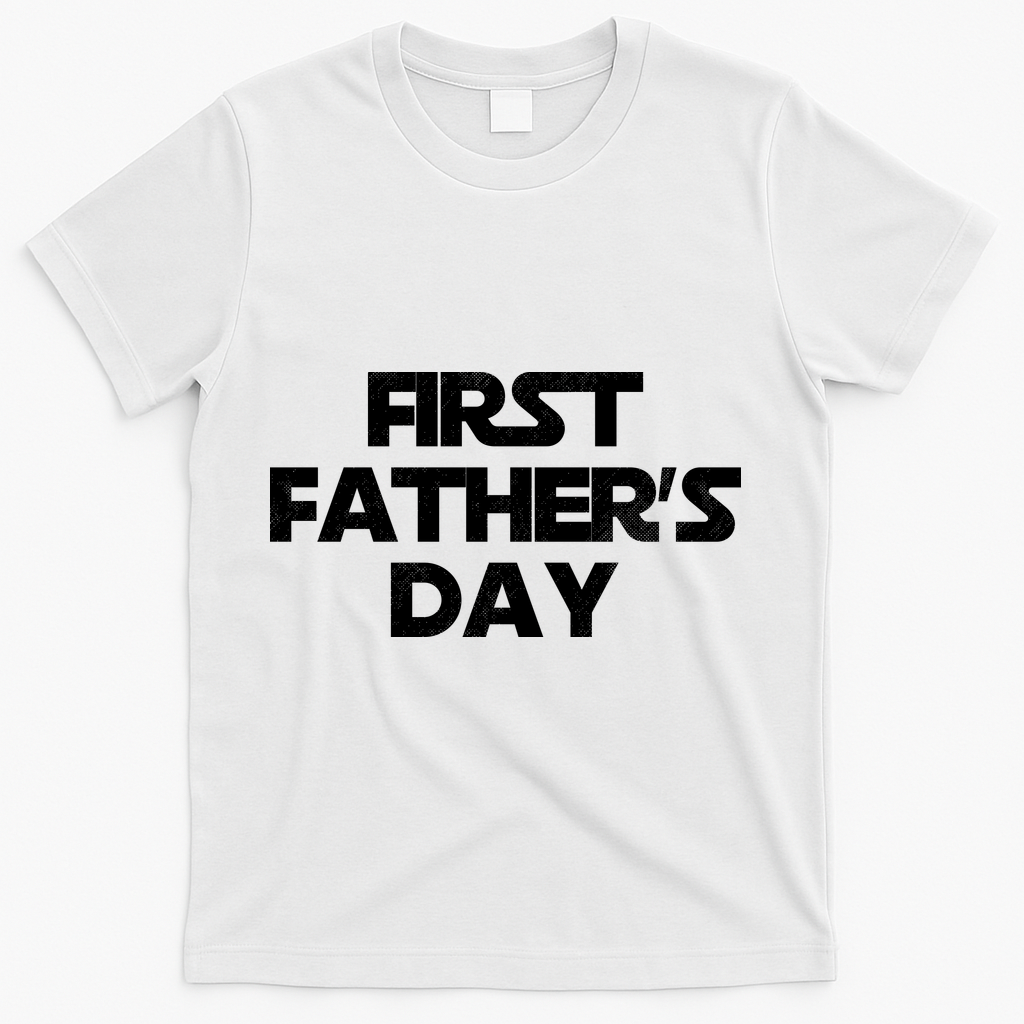 First Fathers Day T-Shirt - White