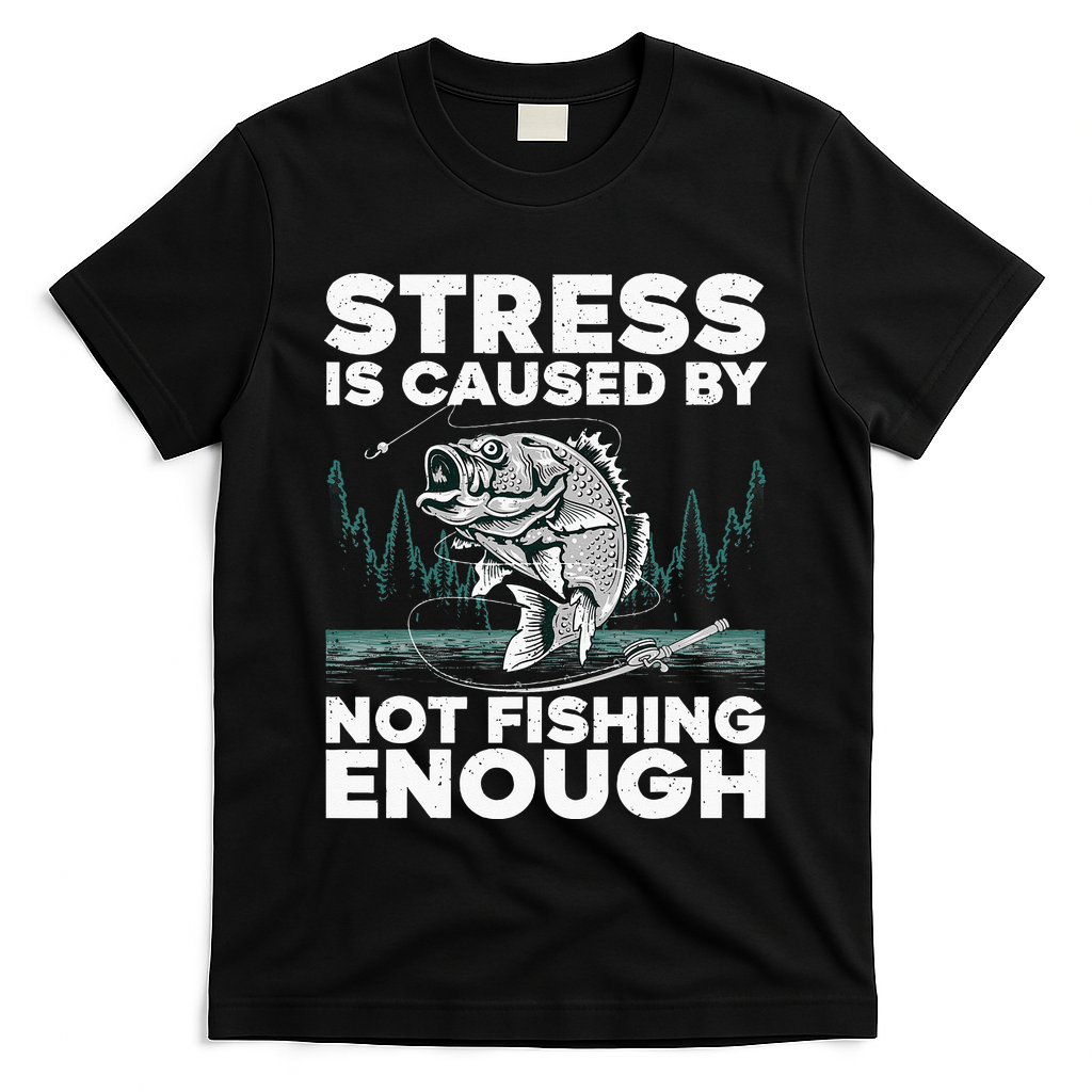 Funny Fishing For Men Women Bass Fly Fishing Lovers T-Shirt
