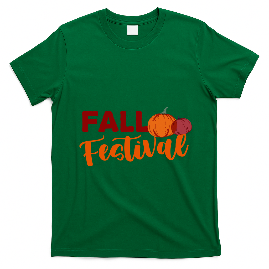 Fall Festival Pumpkin Halloween T-Shirt - Irish Green