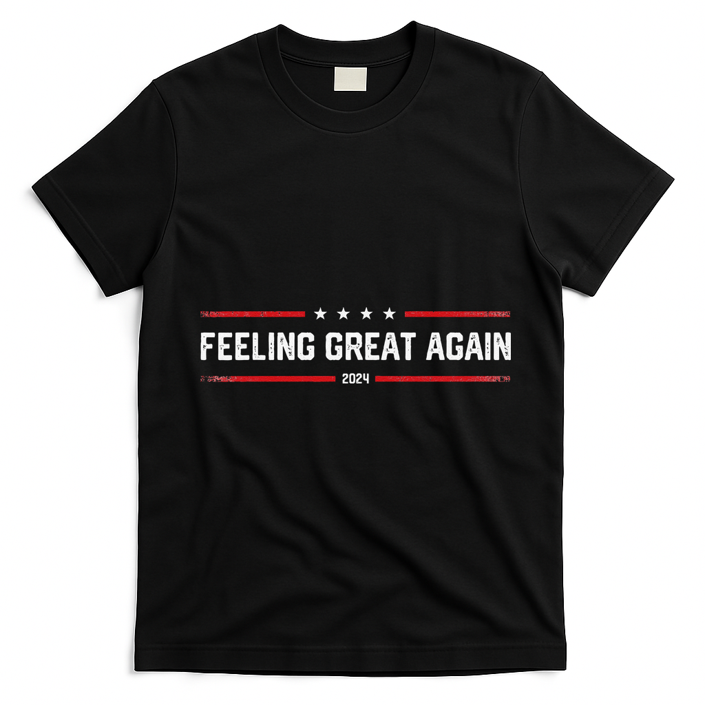 Feeling Great Again Trump Supporter Vintage T-Shirt - Black