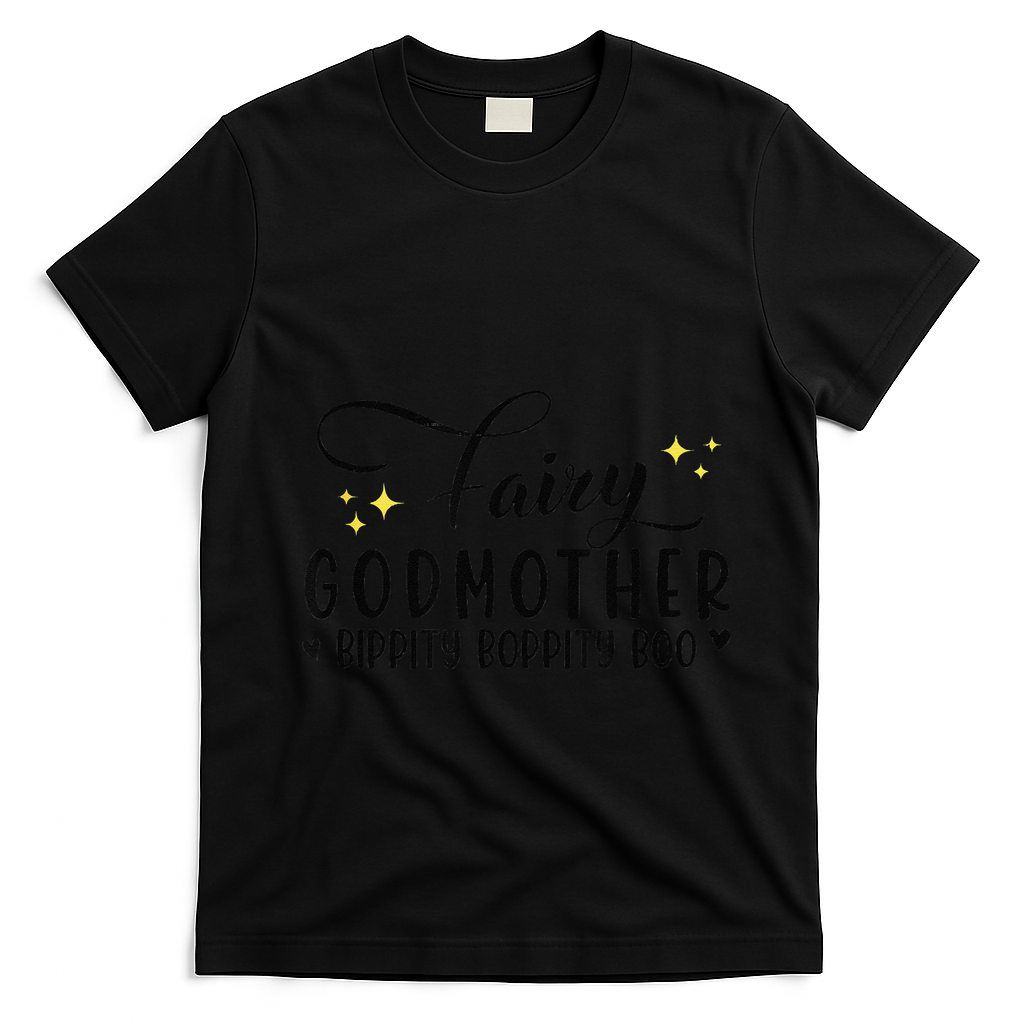 Fairy Godmother Bippity Boppity Boo Mothers Day T-Shirt - Black