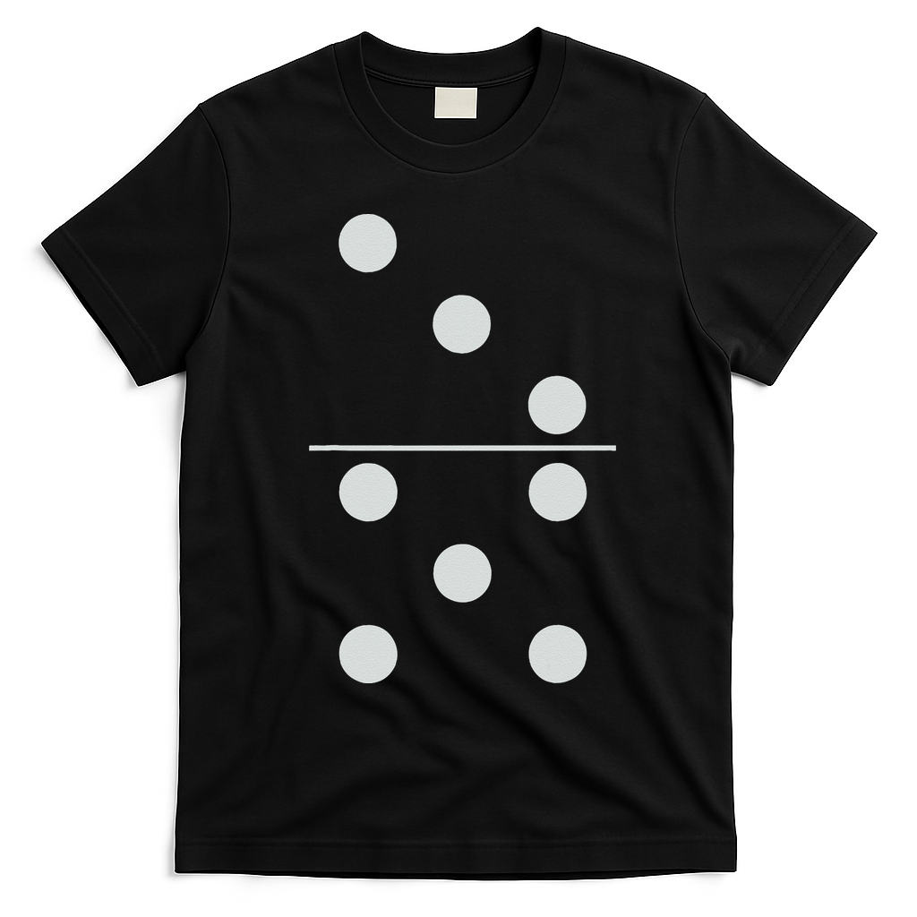Funny Group Matching Halloween Costume Domino Dominoes 35 T-Shirt - Black