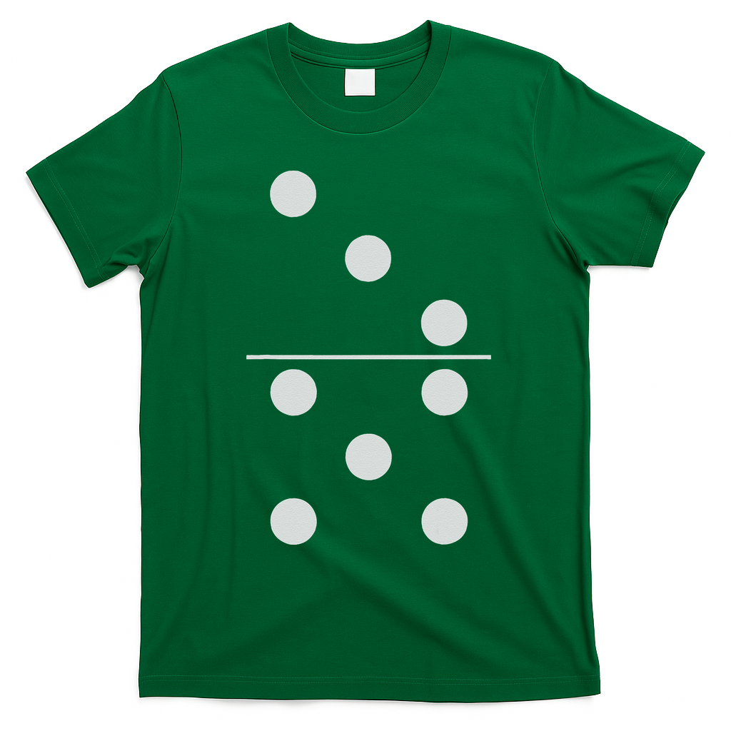Funny Group Matching Halloween Costume Domino Dominoes 35 T-Shirt - Irish Green