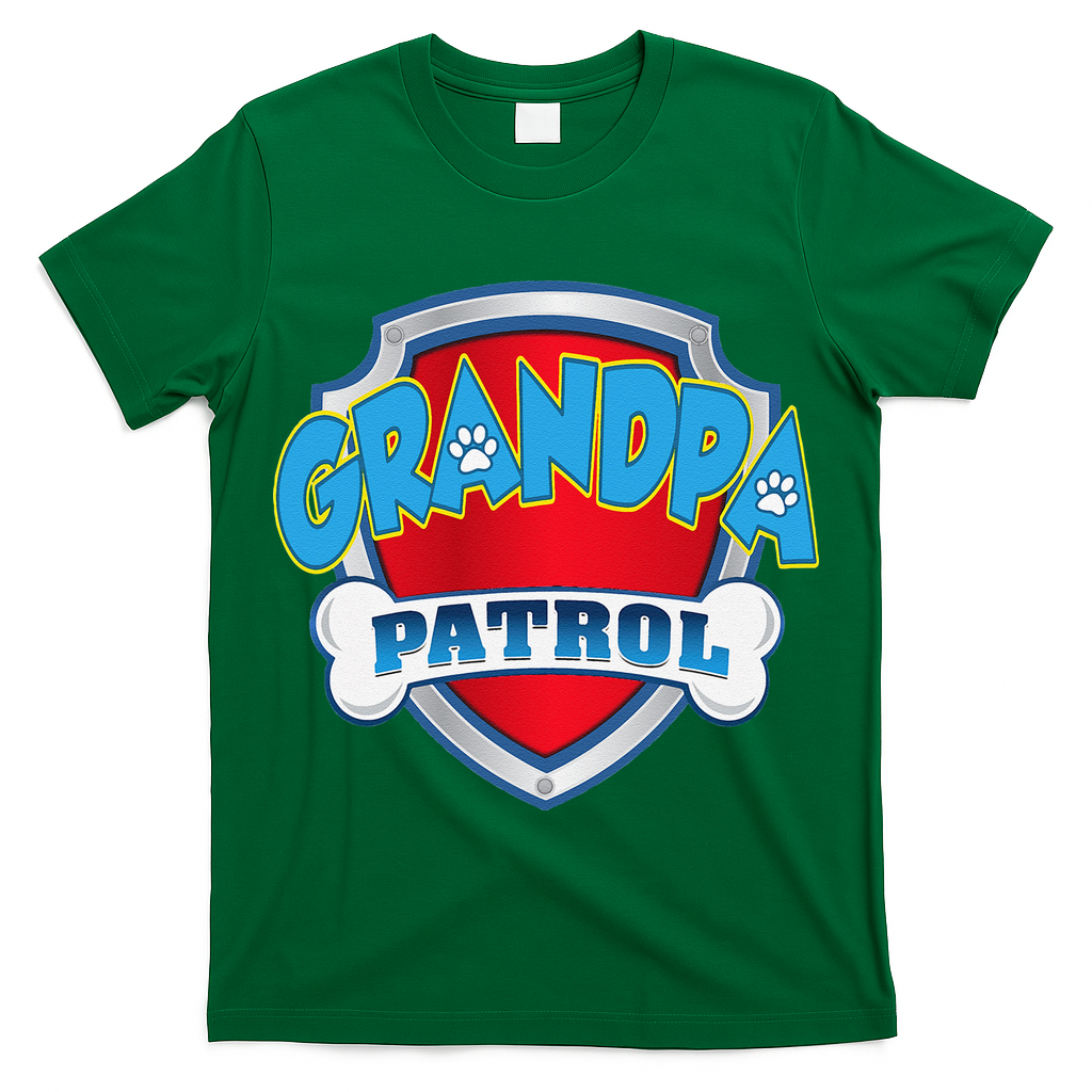 Funny Grandpa Patrol Dog Mom, Dad For Women T-Shirt