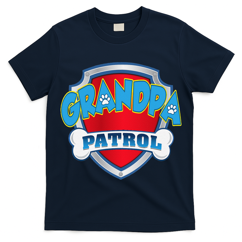 Funny Grandpa Patrol Dog Mom, Dad For Women T-Shirt