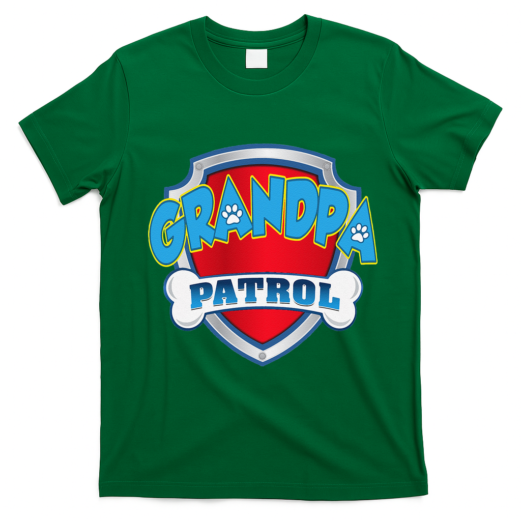 Funny Grandpa Patrol Dog Mom, Dad For Women T-Shirt - Irish Green
