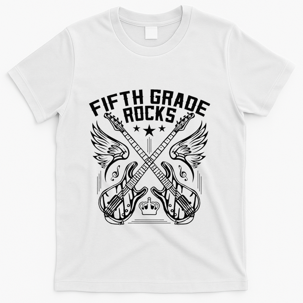 Fifth Grade Rocks T-Shirt - White