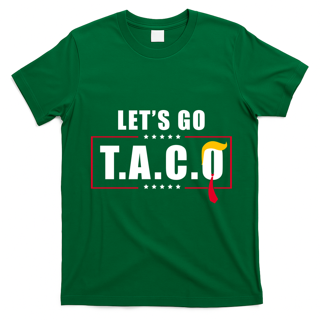 Funny Let's Go Taco Trump T-Shirt - Irish Green