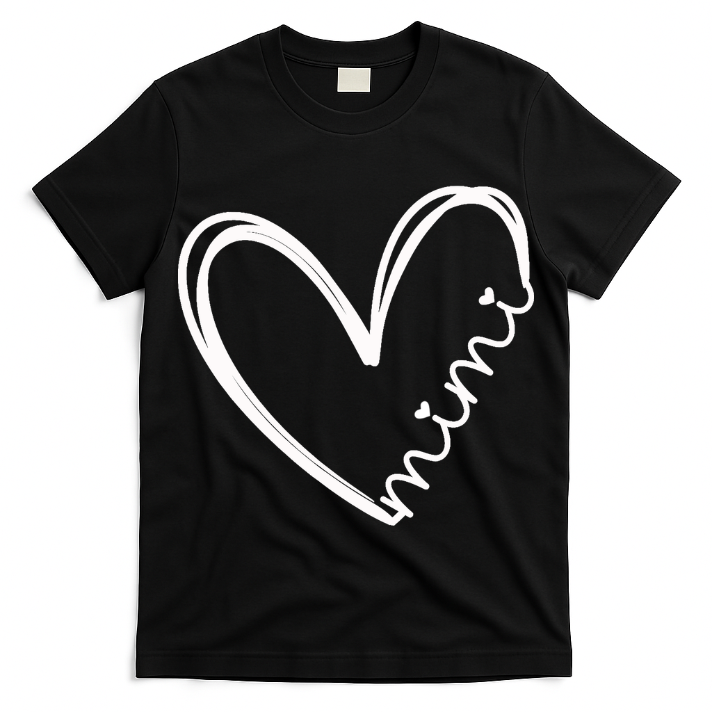 Funny Mimi Heart For Grandma Mother Day Wo T-Shirt
