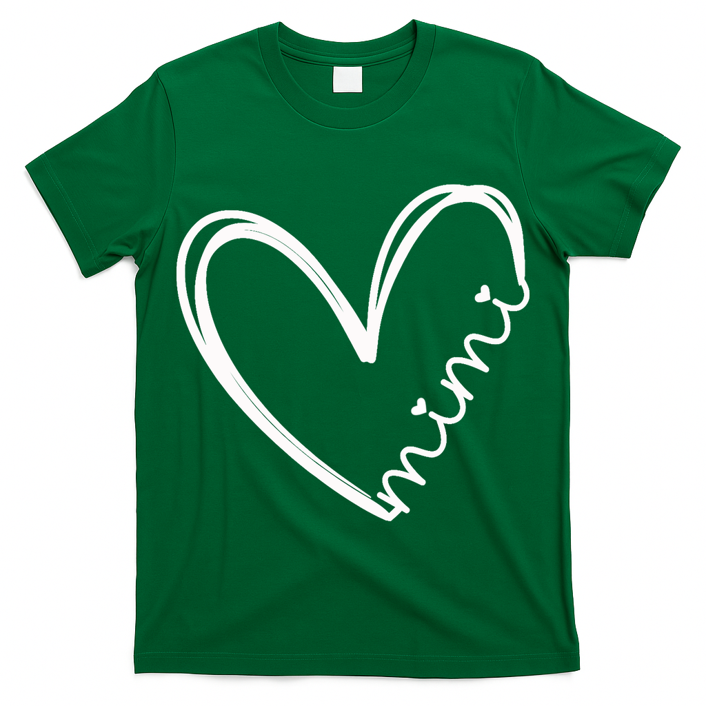 Funny Mimi Heart For Grandma Mother Day Wo T-Shirt