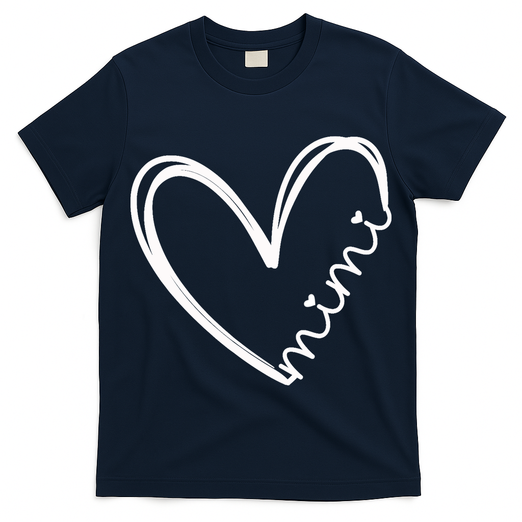 Funny Mimi Heart For Grandma Mother Day Wo T-Shirt