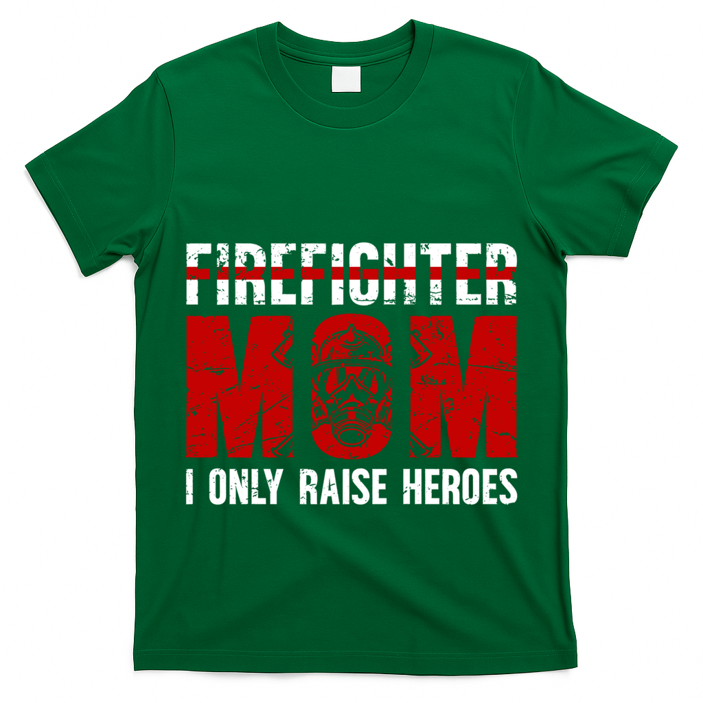 Firefighter Mom Proud Fire Mom Of A Firefighter Mother Great Gift T-Shirt