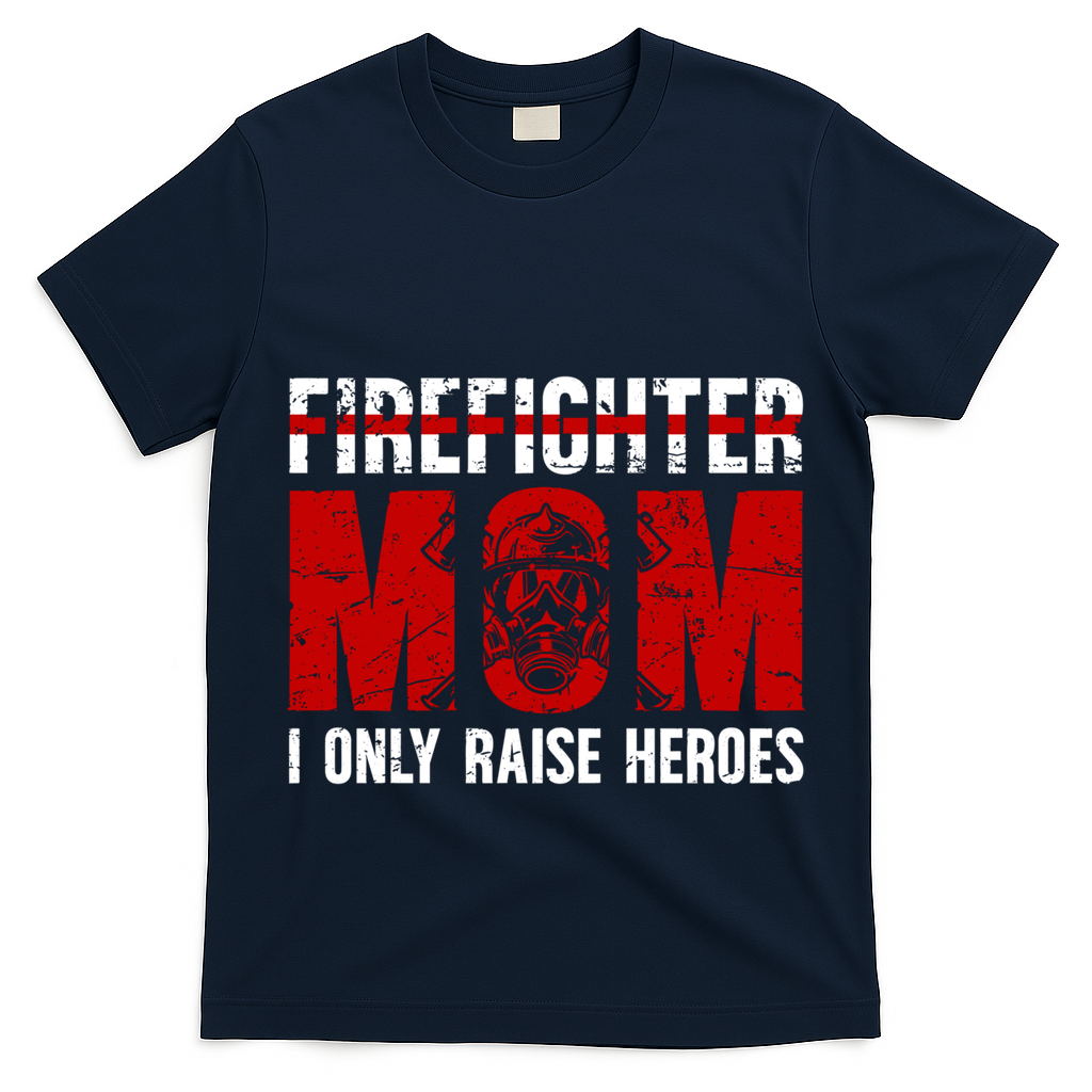 Firefighter Mom Proud Fire Mom Of A Firefighter Mother Great Gift T-Shirt