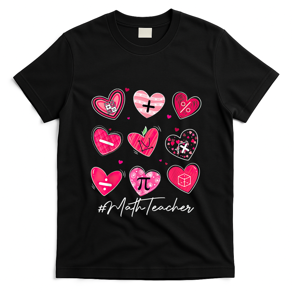 Funny Math Teacher Valentine's Day Pi Math Lover Outfits T-Shirt