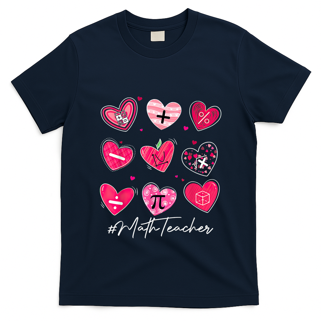Funny Math Teacher Valentine's Day Pi Math Lover Outfits T-Shirt
