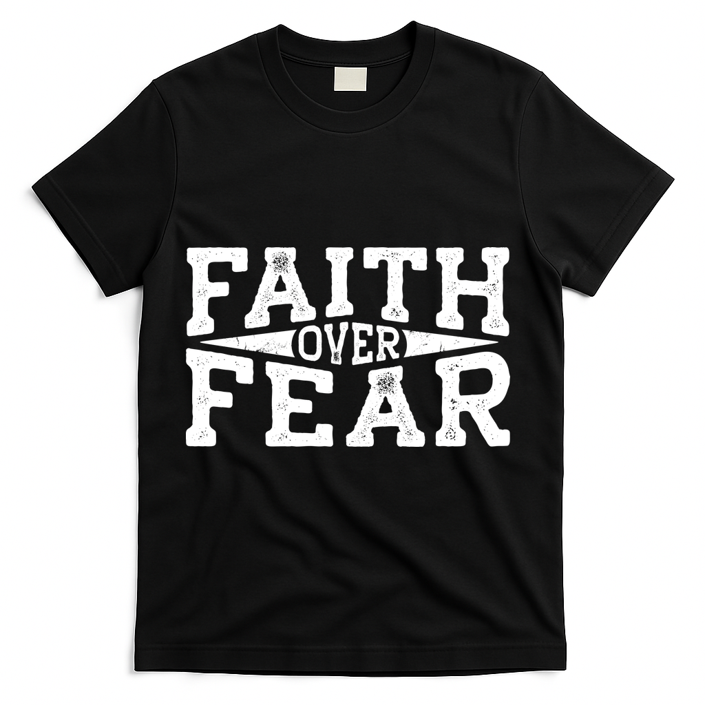 Faith Over Fear T-Shirt - Black