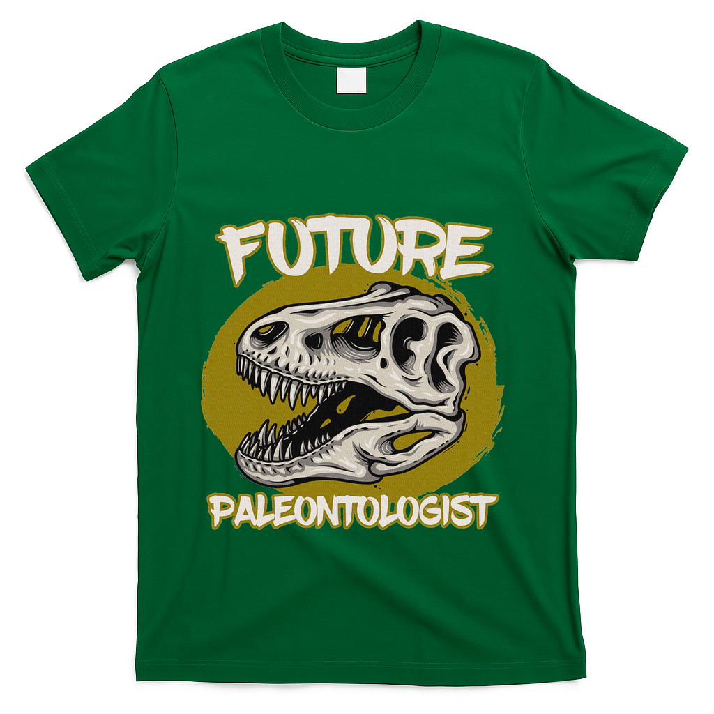 Future Paleontologist Cute Gifts For Dino Explorer T-Shirt - Green