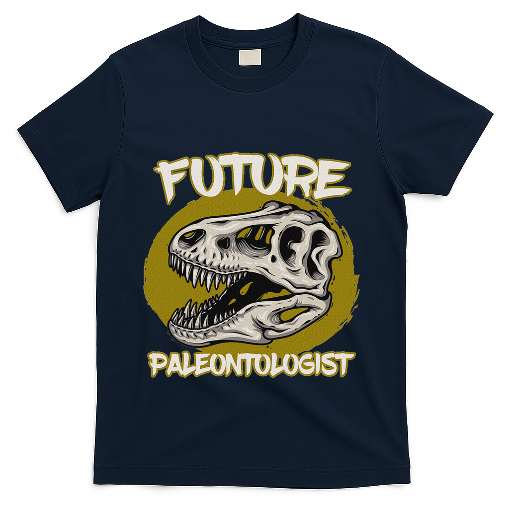 Future Paleontologist Cute Gifts For Dino Explorer T-Shirt - Navy