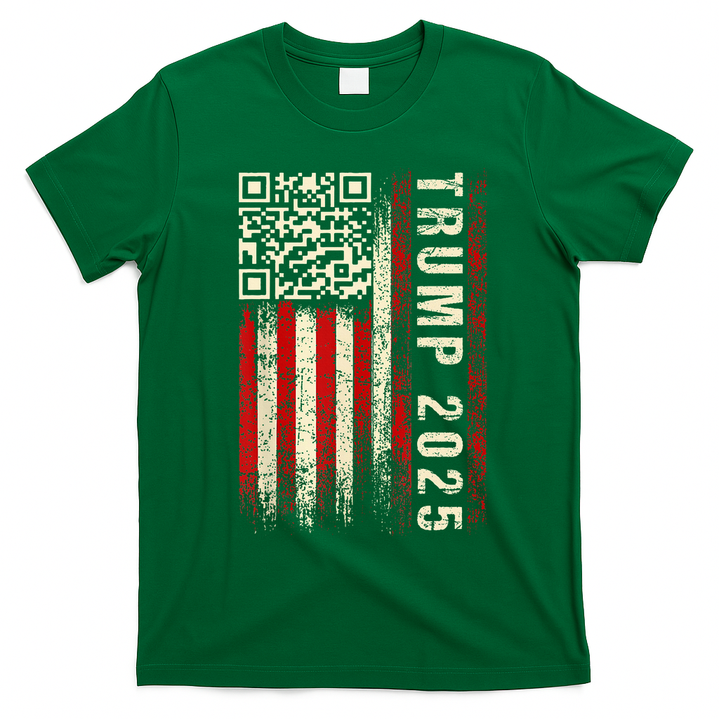 Funny Qr Donald Trump Dancing 4745 Code Video T-Shirt - Irish Green