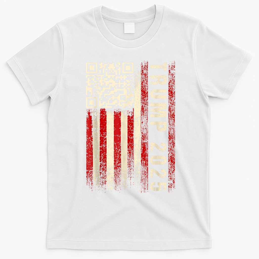 Funny Qr Donald Trump Dancing 47/45 Code Video T-Shirt - White