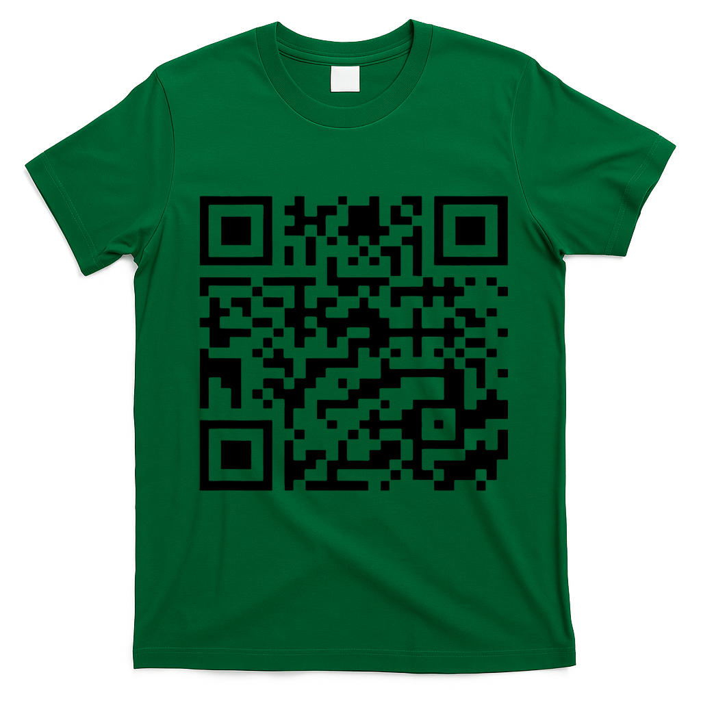 Funny Qr President Trump 45/47 Trump Dancing Code (Back) T-Shirt - Irish Green