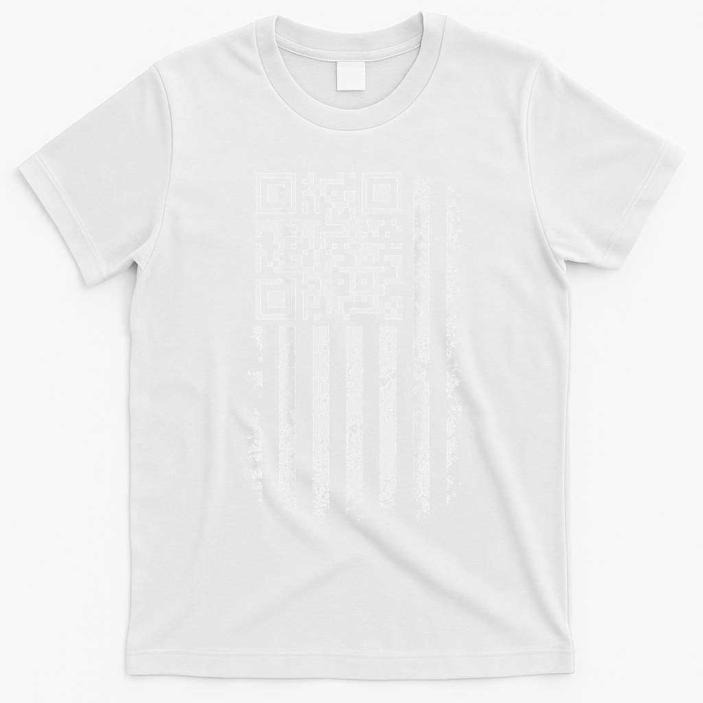 Funny Qr Scan Me President Trump 4547 Trump Dancing Code T-Shirt - White