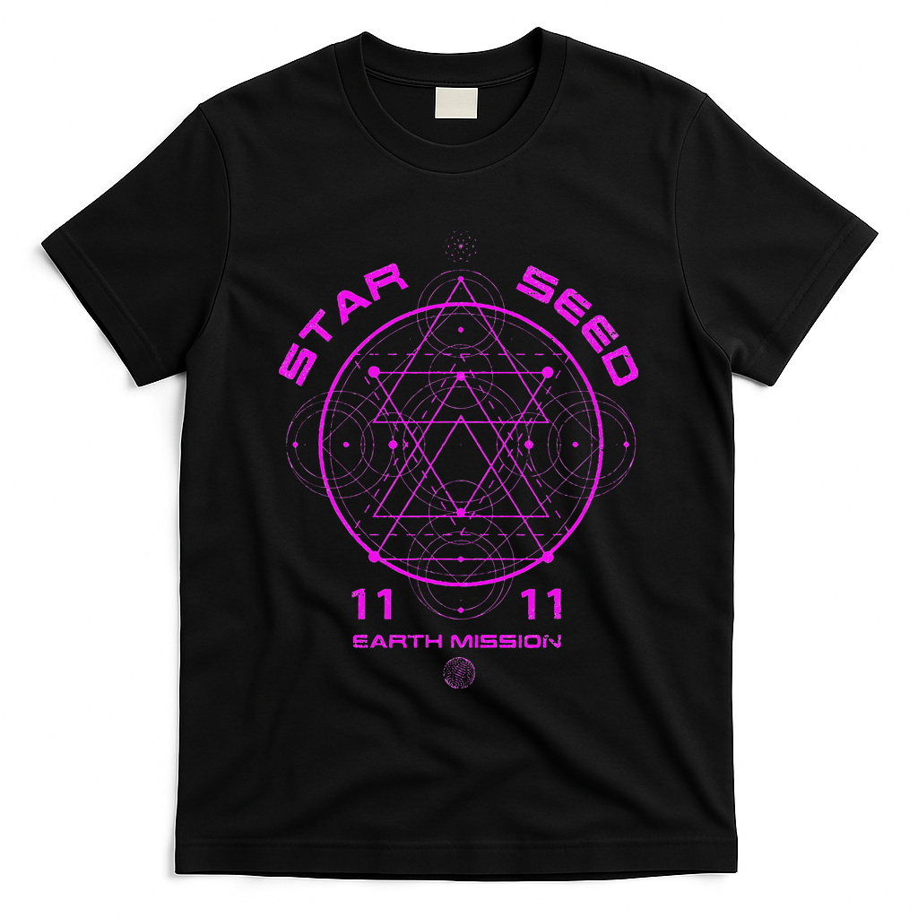 funny Starseed Mission Sacred Geometry T-Shirt