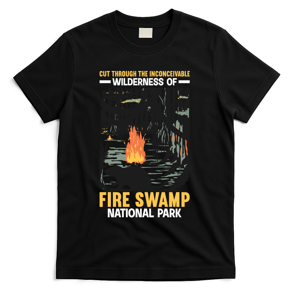 Fire Swamp National Park T-Shirt - Black