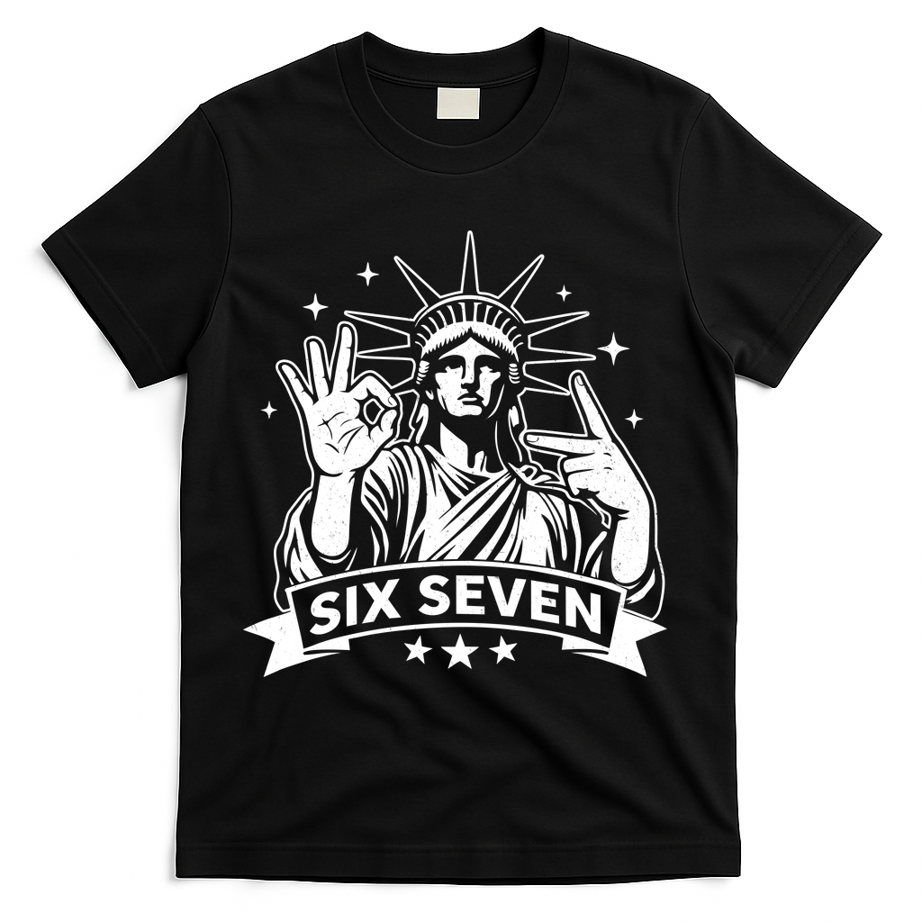 Funny Statue Of Liberty 67 T-Shirt - Black