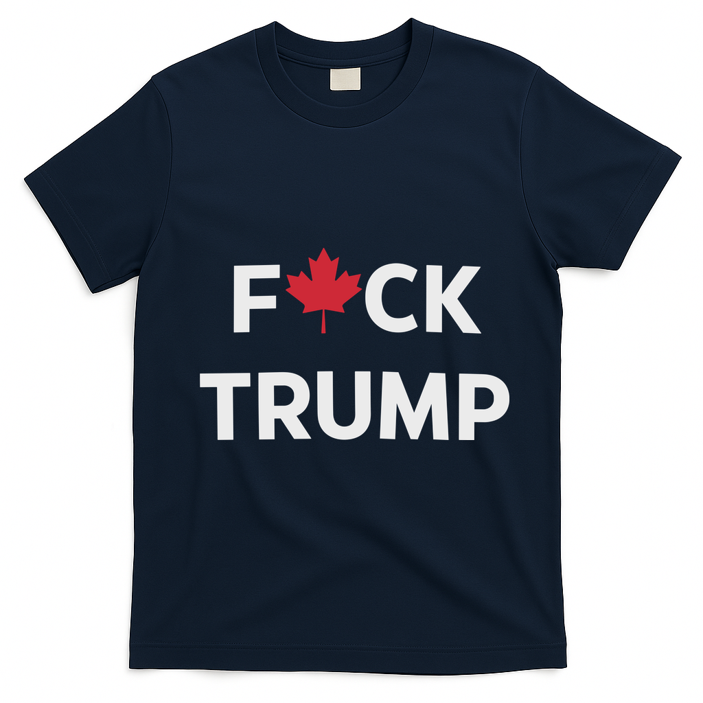 Fuck Trump Canada T-Shirt - Navy Blue