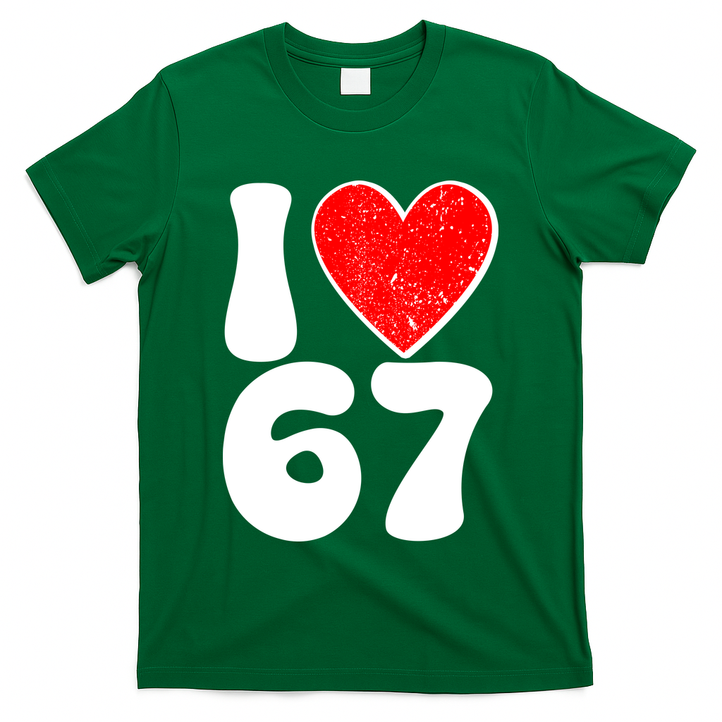 Funny Valentines Day I Heart Love 67 T-Shirt