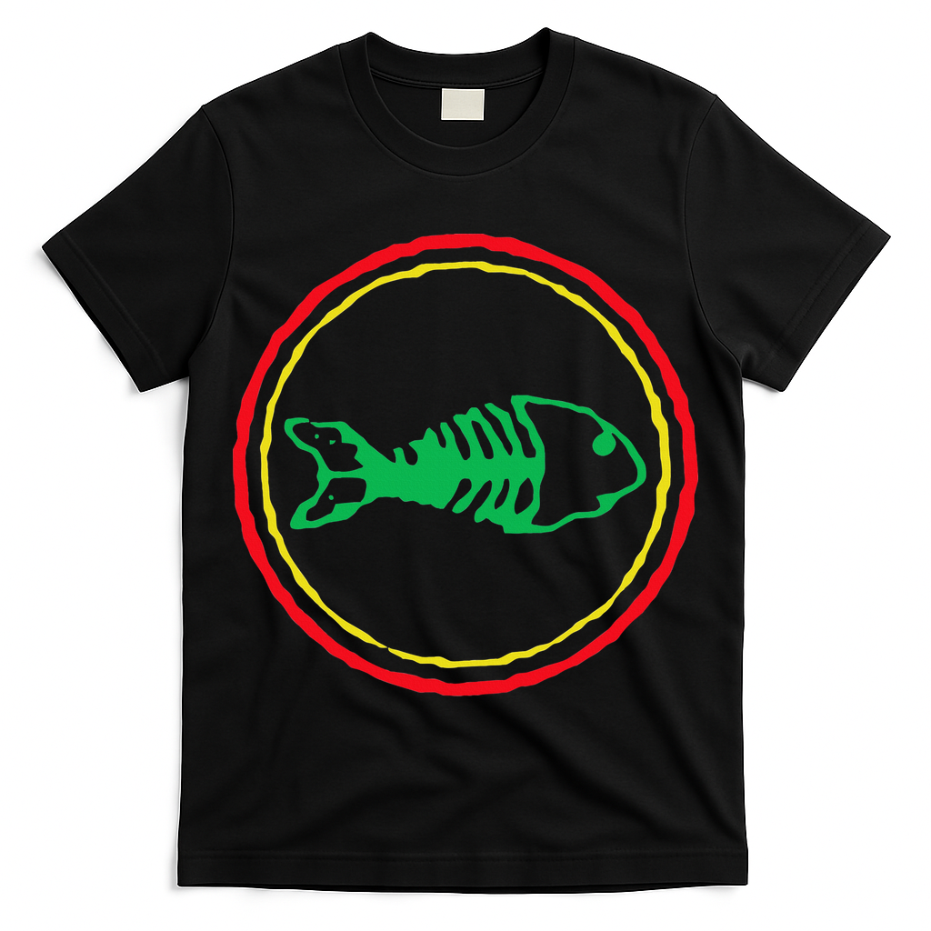 Fishbones Valentine Mardi Gras Patrick Fish Store T-Shirt