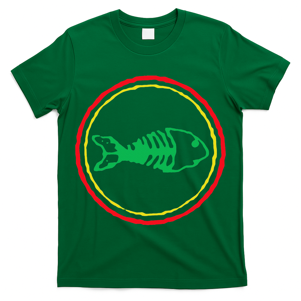 Fishbones Valentine Mardi Gras Patrick Fish Store T-Shirt