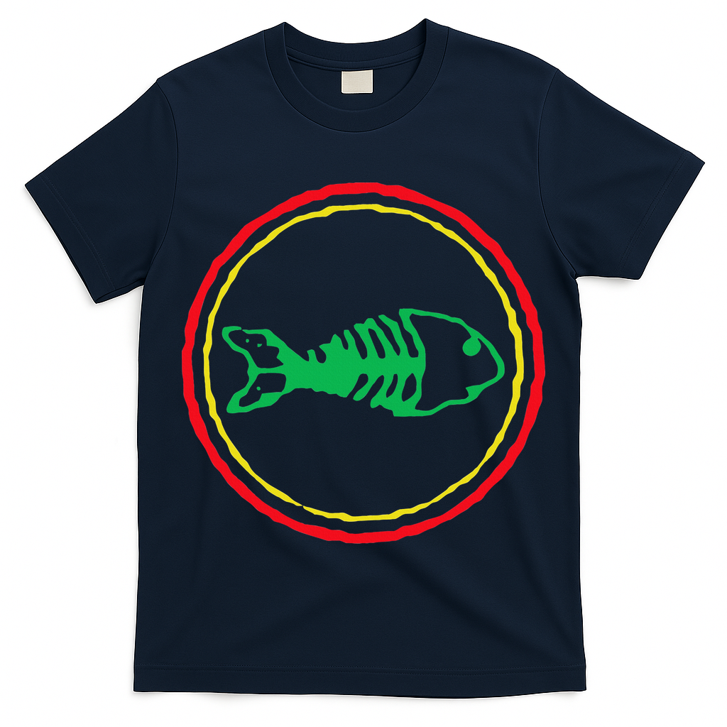 Fishbones Valentine Mardi Gras Patrick Fish Store T-Shirt