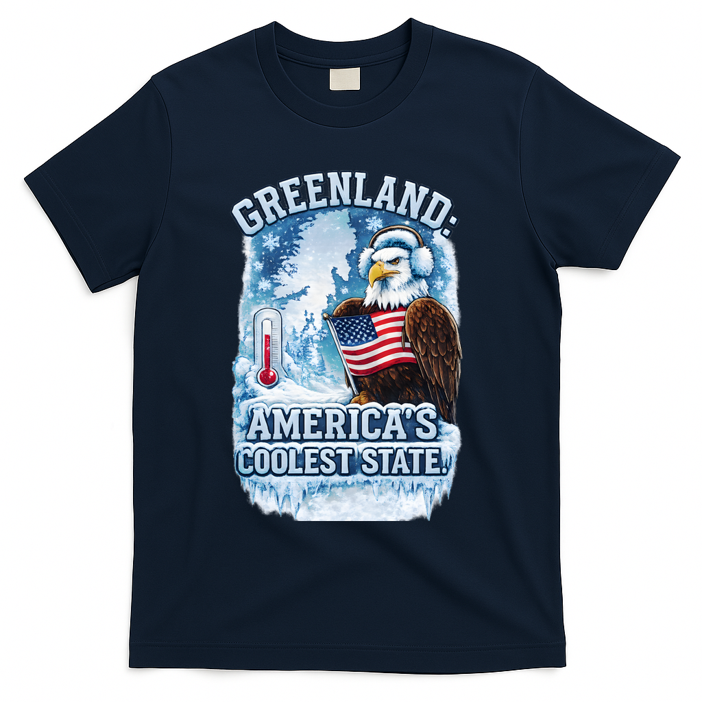 Greenland 51st America's Coolest State T-Shirt - Navy