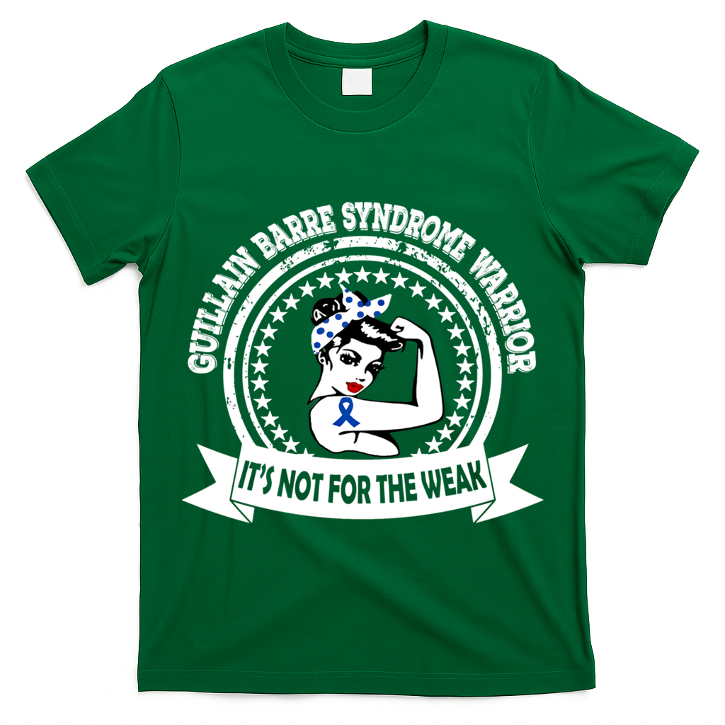 Guillain Barre Syndrome Warrior Gift Blue Ribbon Awareness Gift T-Shirt