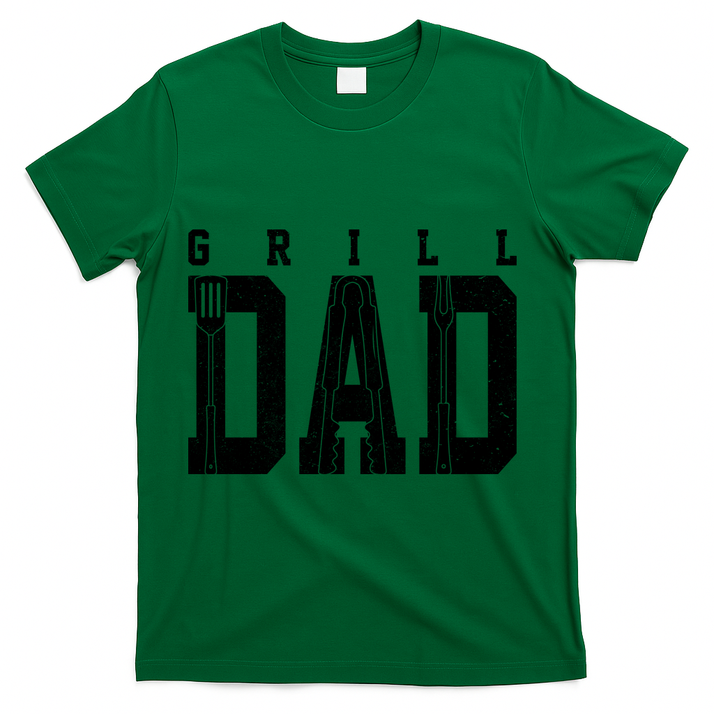 Grill Dad Father's Day T-Shirt - Green