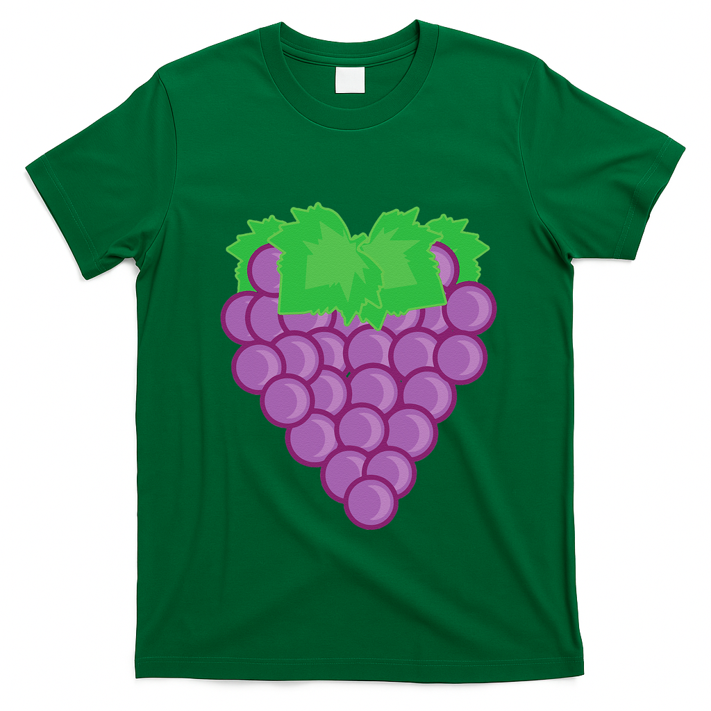 Grape Fruit Easy Lazy DIY Halloween Costume T-Shirt - Irish Green