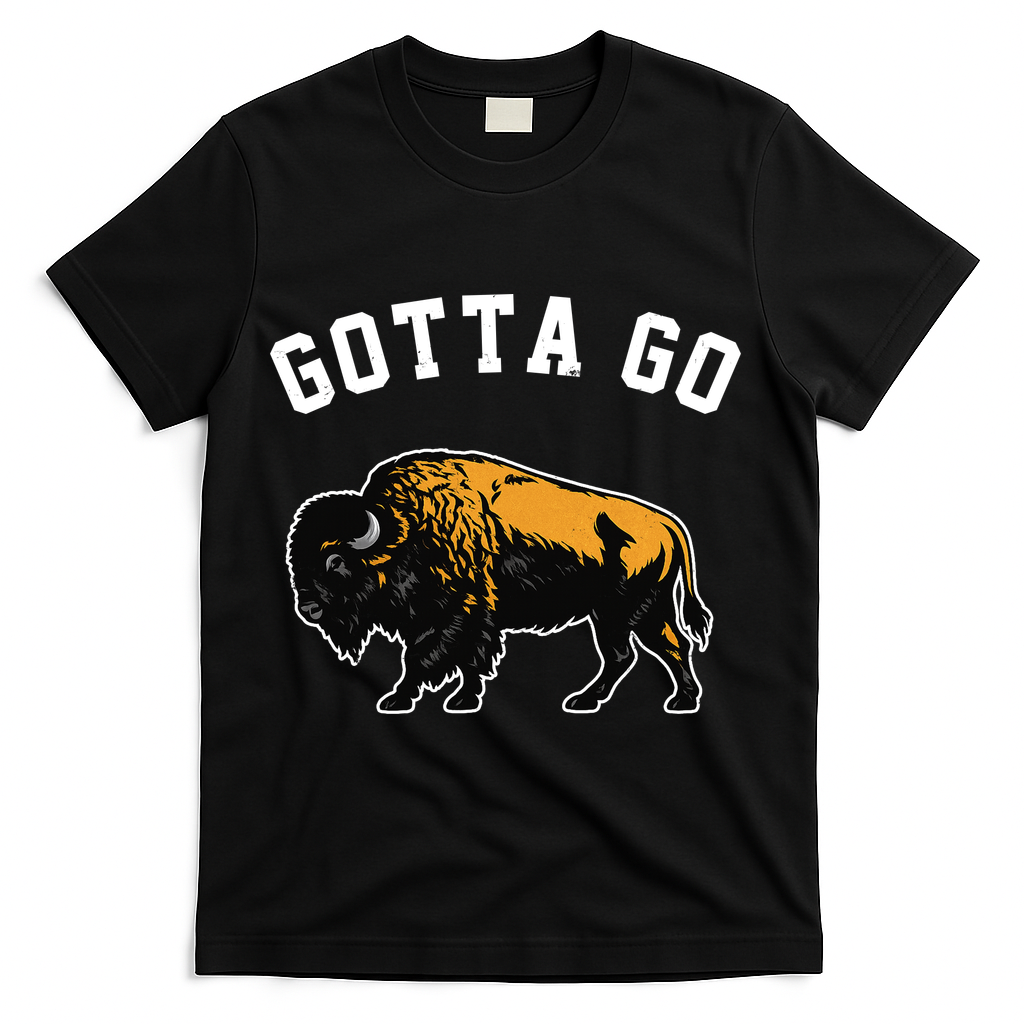 Gotta Go Buffalo Vintage T-Shirt - Black