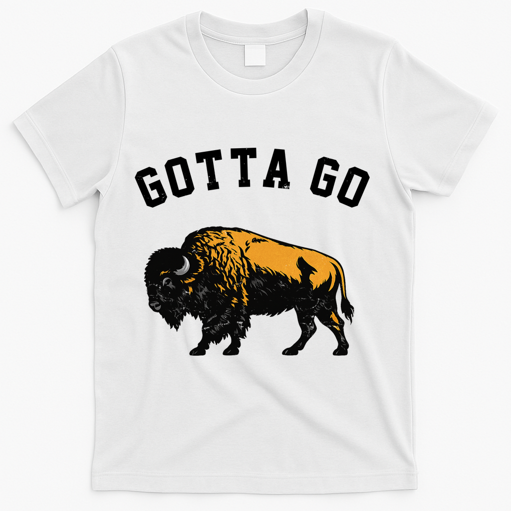 Gotta Go Buffalo Vintage T-Shirt - White