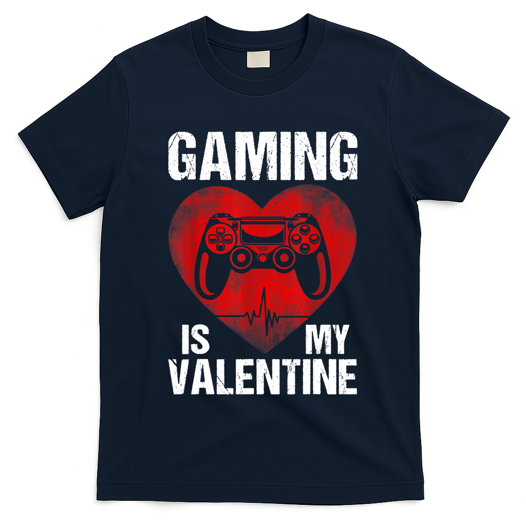 Gamer Gaming Is My Valentine Boys Teen Valentines T-Shirt