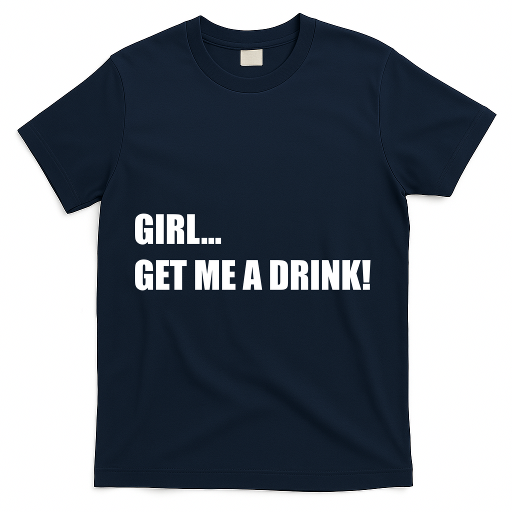 GIRL... GET ME A DRINK! T-Shirt - Navy