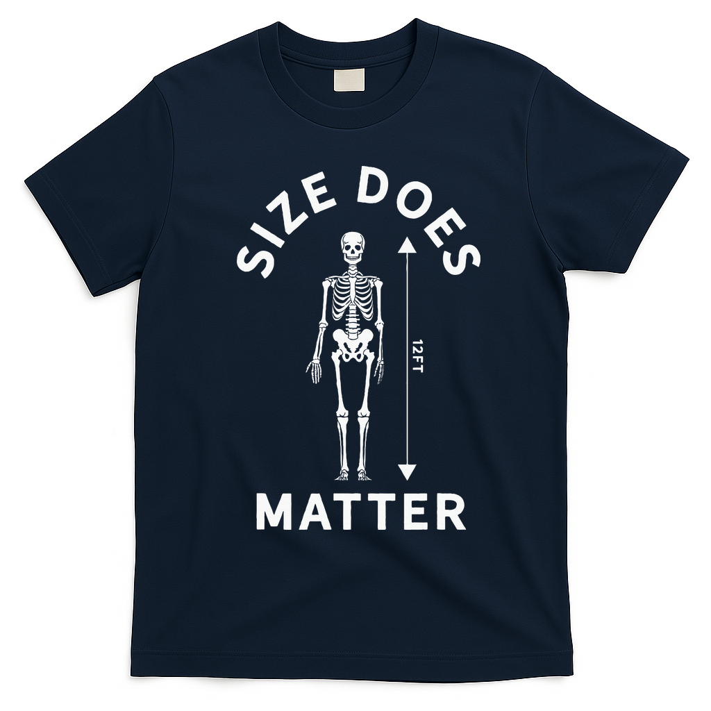 Giant Halloween Skeleton Decoration 12 Feet T-Shirt - Navy Blue