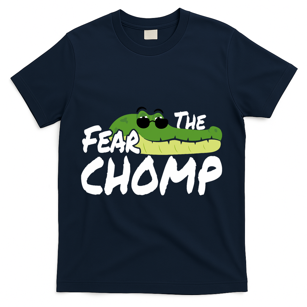 Gator Mascot Back To School Fear The Chomp Florida Game T-Shirt - Navy