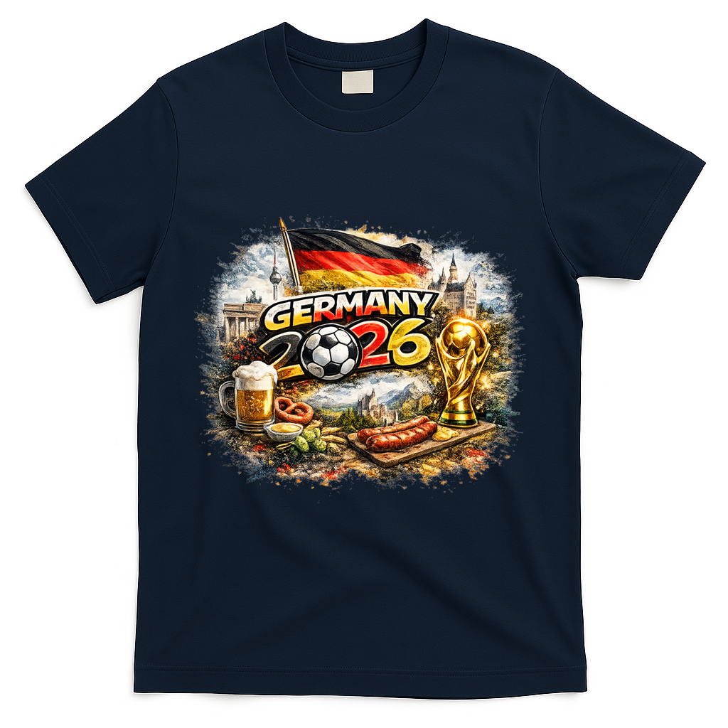 GERMANY North America Soccer Tournament 2026 T-Shirt - Navy