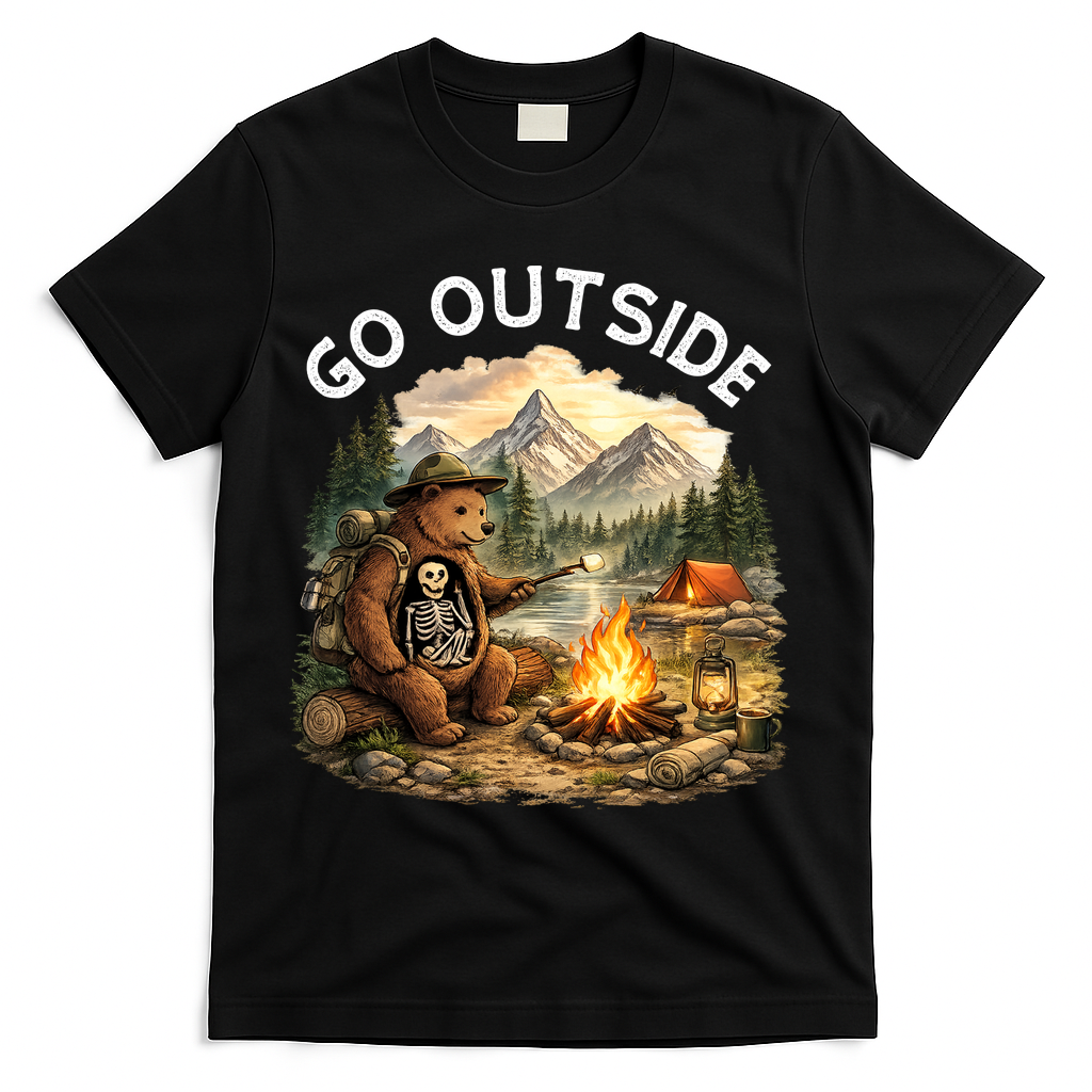 Go Outside T-Shirt - Black