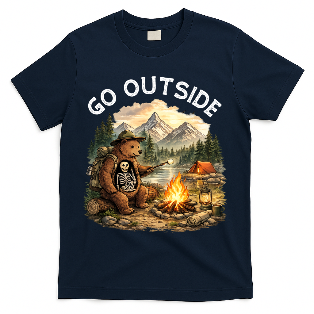 Go Outside T-Shirt - Navy