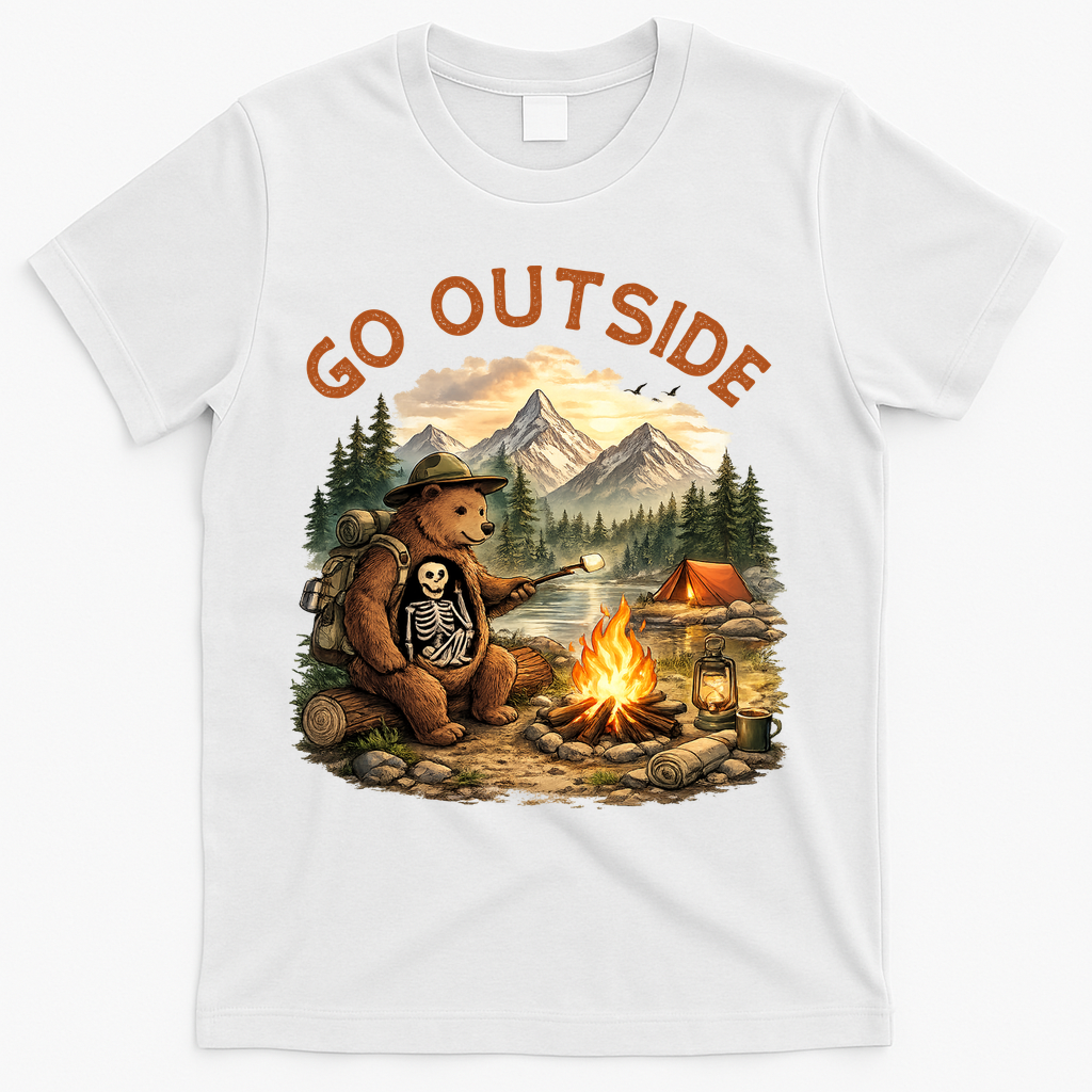 Go Outside T-Shirt - White