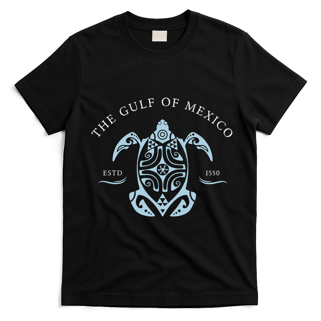 Gulf of Mexico Turtle Anti Trump T-Shirt - Black