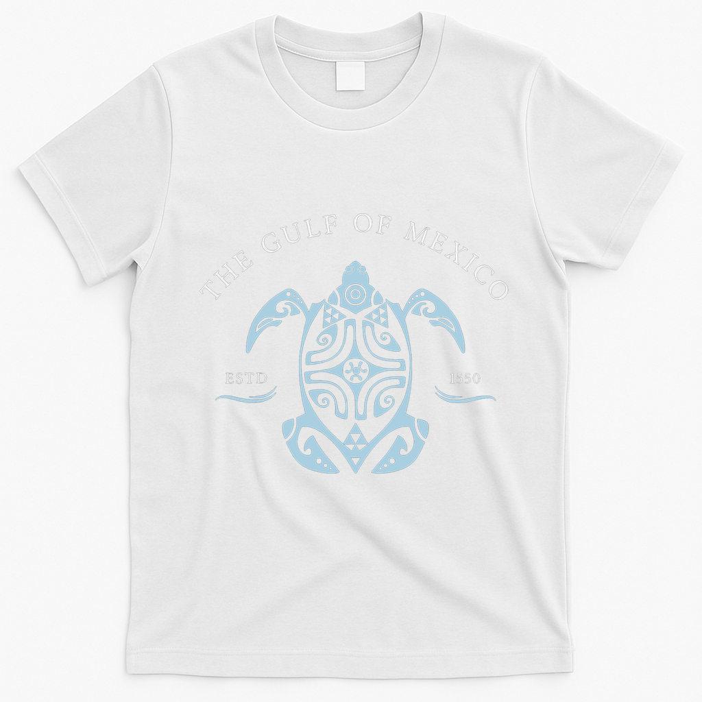 Gulf of Mexico Turtle Anti Trump T-Shirt - White